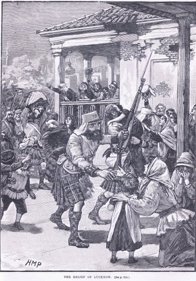Il soccorso di Lucknow 1857 d.C. da Henry Marriott Paget